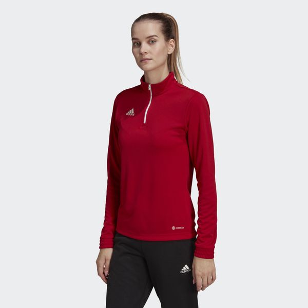 Bluza piłkarska damska Adidas Entrada 22 Training Top. Czerwone bluzy bez kaptura damskie Adidas, xl. Za 102.88 zł.