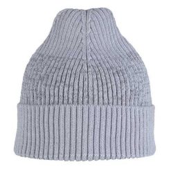 Czapka Unisex Dla Dorosłych Wełna Merino. Szare czapki męskie Buff, bez wzorów, z wełny, sportowe. Za 283.99 zł.
