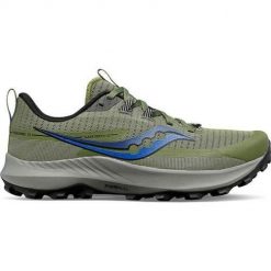Buty do biegania męskie Saucony Peregrine 13. Zielone obuwie do biegania damskie Saucony. Za 634.60 zł.