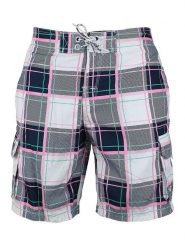 SRK Szorty kąpielowe "Clif" w kolorze granatowo-biało-jasnoróżowym rozmiar: L. Niebieskie szorty sportowe męskie SRK, l, outdoorowe. Za 39.99 zł.