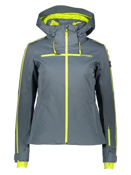 SPYDER Kurtka narciarska "Titania" w kolorze szarym rozmiar: L. Szare kurtki narciarskie i snowboardowe damskie Spyder, l, bez wzorów, bez kaptura, narciarskie. Za 1,240.14 zł.