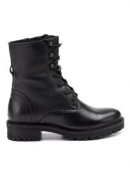 Geox Trapery D Hoara E D94FTE 00085 C9999 Czarny. Czarne trapery damskie Geox, ze skóry, bez obcasa. Za 409.99 zł.