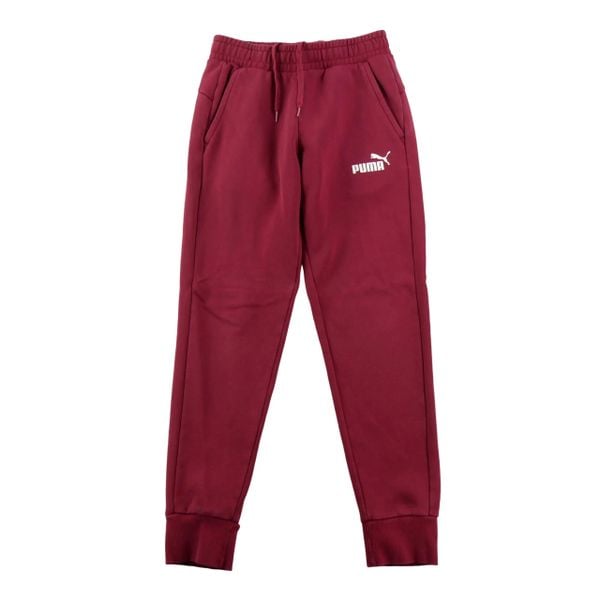 Second life - Spodnie dresowe męskie ESS Logo Pants FL CL - Jak nowy. Czerwone spodnie sportowe męskie Puma, z dresówki. Za 113.64 zł.