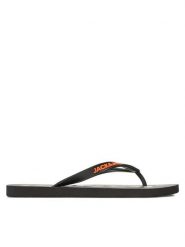 Jack & Jones Japonki 12230642 Czarny. Czarne klapki i japonki męskie Jack & Jones, z gumy. Za 49.99 zł.