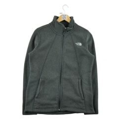 Second life - The North Face kurtka polarowa damska - Jak nowy. Czarne kurtki damskie The North Face, l, bez wzorów, z materiału, bez kaptura. Za 170.36 zł.