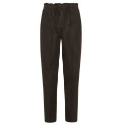Spodnie Deha Pinstriped Straight Pants Damskie. Czarne spodnie materiałowe damskie Deha, bez wzorów, z bawełny, eleganckie. Za 416.99 zł.