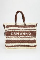 Torebka shopperka ERMANNO FIRENZE. Torebki klasyczne damskie Ermanno Firenze, bez wzorów, bez dodatków. Za 979.00 zł.