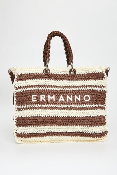 Torebka shopperka ERMANNO FIRENZE. Torebki klasyczne damskie Ermanno Firenze, bez wzorów, bez dodatków. Za 979.00 zł.