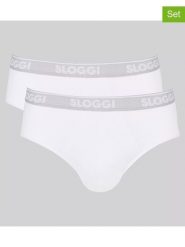 Sloggi Slipy (2 pary) w kolorze białym rozmiar: S. Białe slipki męskie Sloggi, bez wzorów. Za 57.60 zł.