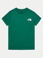 The North Face T-Shirt Redbox NF0A89VT Zielony Regular Fit. Zielone t-shirty chłopięce The North Face, bez wzorów, z bawełny, bez ramiączek. Za 69.99 zł.