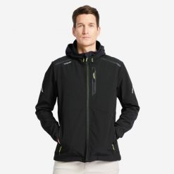 Second Life - Kurtka softshell żeglarska męska Tribord Sailing 900 - Stan Dobry. Czarne kurtki softshell damskie TRIBORD, m, bez wzorów, z softshellu, bez kaptura. Za 134.99 zł.