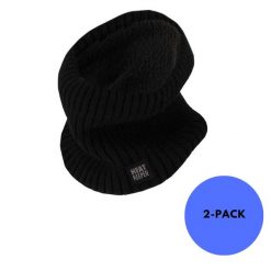 Komin Damski Onesize - 2 sztuki. Czarne szaliki i kominy damskie HEAT KEEPER, bez wzorów, z elastanu. Za 185.79 zł.