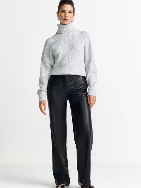 Rich & Royal Sweter z dzianiny Kobiety Sztuczne włókno szary, S. Szare swetry klasyczne damskie Rich & Royal, s, z dzianiny, bez kołnierzyka. Za 249.95 zł.