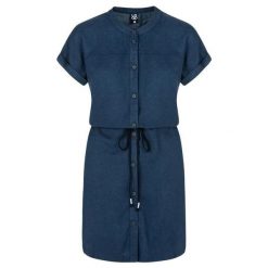 Damska sukienka pętelkowa Nella niebieska. Niebieskie sukienki damskie ZSPORT, na lato, s, bez wzorów, sportowe, bez kołnierzyka, bez ramiączek, sportowe. Za 197.99 zł.