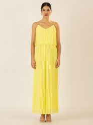 APART Kombinezon w kolorze żółtym rozmiar: 38. Żółte kombinezony damskie Apart, bez wzorów, bez kołnierzyka, bez ramiączek. Za 282.99 zł.