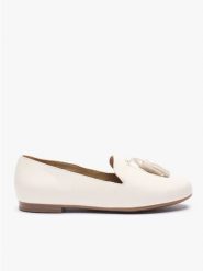 Kremowe mokasyny z chwostem. Brązowe mokasyny damskie Ryłko, ze skóry. Za 329.99 zł.