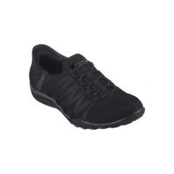 Buty sportowe Sneakersy damskie, Slip-ins: Breathe Easy - Roll With Me. Czarne buty sportowe na co dzień damskie Skechers, bez wzorów, z gumy, trekkingowe, Skechers Sport. Za 299.99 zł.