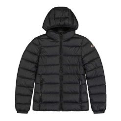 Kurtka Ocieplana Z Kapturem Dla Pań I Panów. Czarne kurtki damskie CHAMPION, bez wzorów, z puchu, z kapturem. Za 557.99 zł.