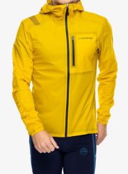Kurtka do biegania męska La Sportiva Ethereal Pro Jacket. Żółte kurtki treningowe męskie La Sportiva, l, bez wzorów, z materiału, do biegania. Za 1,109.89 zł.