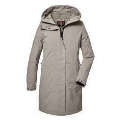 Parka damska z kapturem Killtec GW 73. Białe parki damskie KILLTEC, na zimę, bez wzorów. Za 770.00 zł.