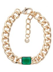 U.S. Polo Assn. Pozłacana bransoletka z elementem ozdobnym rozmiar: onesize. Zielone bransoletki damskie U.S. Polo Assn., metalowe. Za 69.99 zł.