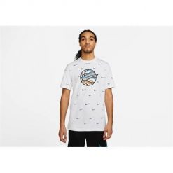 Koszulka sportowa męska Nike DO2250100. Białe t-shirty sportowe męskie Nike, m, bez ramiączek. Za 248.00 zł.