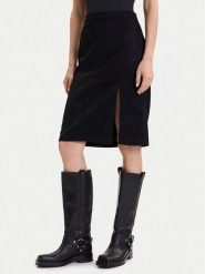ONLY Spódnica z imitacji skóry Loline 15357433 Czarny Regular Fit. Czarne spódniczki damskie Only, xs, bez wzorów, ze skóry. Za 129.99 zł.