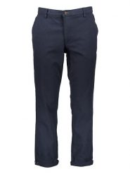 Jack & Jones Spodnie chino w kolorze granatowym rozmiar: W31/L34. Niebieskie spodnie materiałowe męskie Jack & Jones, z aplikacjami, ze skóry. Za 79.21 zł.