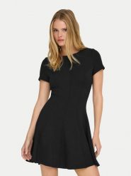 ONLY Sukienka codzienna Kenya 15370506 Czarny Regular Fit. Czarne sukienki damskie Only, na co dzień, m, bez wzorów, z wiskozy, bez kołnierzyka, bez ramiączek, proste. Za 189.99 zł.