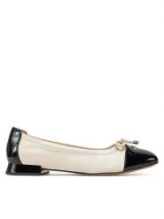 Caprice Baleriny 9-22104-42 Beżowy. Brązowe baleriny damskie Caprice, bez wzorów, ze skóry, bez obcasa. Za 183.99 zł.