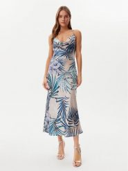 Guess Sukienka codzienna W5GK85 WH9C2 Niebieski Regular Fit. Niebieskie sukienki damskie Guess, na co dzień, xl, z aplikacjami, z syntetyku, bez kołnierzyka, bez ramiączek, proste. Za 469.99 zł.