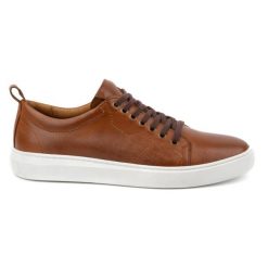 Olivier Buty męskie skórzane sportowe sznurowane 434KNT brązowe. Brązowe buty sportowe na co dzień męskie z materiału, bez zapięcia, trekkingowe. Za 367.89 zł.