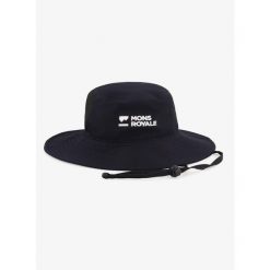 Kapelusz turystyczny Mons Royale Velocity Bucket Hat. Czarne kapelusze damskie Mons Royale, bez wzorów. Za 140.99 zł.