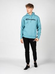 Champion Bluza "Hoodie" | HBGF89H586N9A | Mężczyzna | Błękitny. Niebieskie bluzy bez kaptura męskie CHAMPION, m, z bawełny. W wyprzedaży za 169.00 zł.