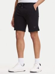 Guess Szorty sportowe M6GD12 K3020 Czarny Slim Fit. Czarne szorty męskie Guess, m, z bawełny. Za 249.99 zł.