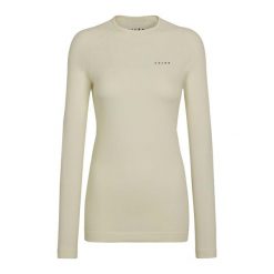 Damska koszulka z długim rękawem Falke Wool-Tech. Białe t-shirty damskie Falke, bez wzorów, bez kołnierzyka. Za 486.00 zł.