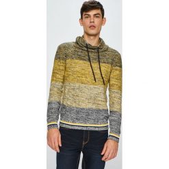 Medicine - Sweter Daily Up. Żółte swetry męskie MEDICINE, l, bez wzorów, z bawełny, bez kołnierzyka. W wyprzedaży za 39.90 zł.