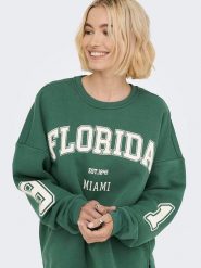 ONLY Bluza w kolorze zielonym rozmiar: L. Zielone bluzy bez kaptura damskie Only, l. Za 131.43 zł.