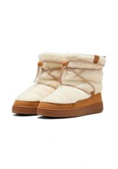 Buty śniegowce damskie Puma Snowbae Suede Wns 402175 02. Brązowe śniegowce damskie Puma, z dzianiny, przed kolano. Za 273.89 zł.