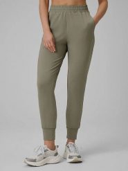 4F Spodnie dresowe w kolorze khaki rozmiar: S. Brązowe spodnie dresowe damskie 4f, s, bez wzorów, z dresówki. Za 69.99 zł.