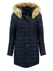 Canadian Peak Płaszcz zimowy "Charlize" w kolorze granatowym rozmiar: S. Niebieskie płaszcze damskie Canadian Peak, na zimę, s, bez wzorów, z puchu. Za 223.99 zł.