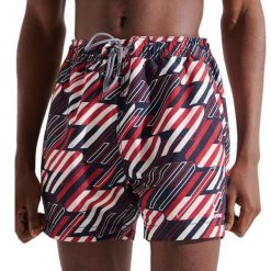 Spodenki kąpielowe męskie Superdry TRI SERIES SWIM. Niebieskie kąpielówki męskie Superdry., m, bez wzorów, z poliesteru. Za 123.00 zł.