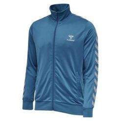 Kurtka męska sportowa HML Nathan Zip Jacket. Niebieskie kurtki treningowe męskie HUMMEL, m, bez wzorów. Za 141.99 zł.