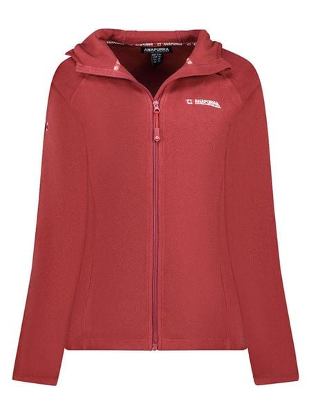 ANAPURNA Kurtka polarowa "Tugoodana" w kolorze bordowym rozmiar: M. Czerwone kurtki damskie ANAPURNA, m, bez wzorów, z polaru, bez kaptura. Za 95.92 zł.