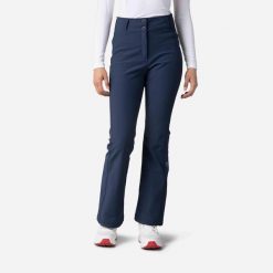 Spodnie Rossignol damskie W Ski Softshell Pant grantowe. Niebieskie spodnie dresowe damskie Rossignol, bez wzorów, z softshellu, sportowe. W wyprzedaży za 1,059.00 zł.