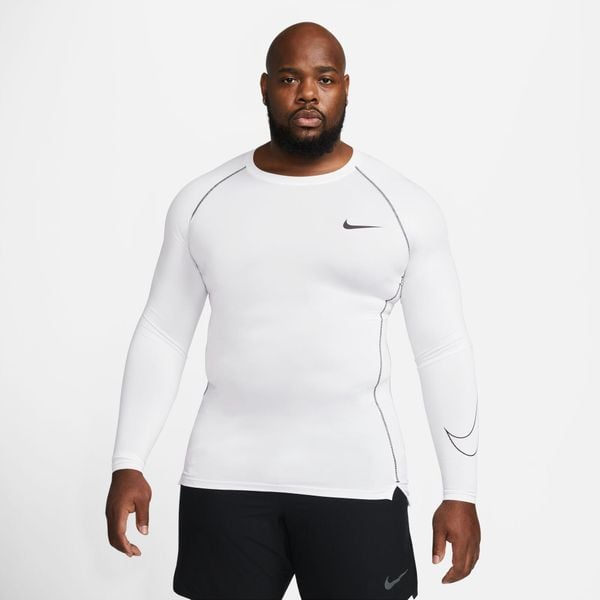 Koszulka Męska Termoaktywna Nike Pro Tight Compression. Białe bielizna termoaktywna męska Nike, m, z bawełny, bez ramiączek, do piłki nożnej, dri-fit (nike). Za 210.99 zł.