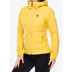 Kurtka ocieplana damska Black Diamond First Light Stretch Hoody. Żółte kurtki damskie Black Diamond, bez wzorów, bez kaptura. Za 802.99 zł.