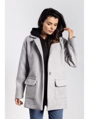 Awama Kurtka przejściowa w kolorze szarym rozmiar: L. Szare kurtki damskie Awama, l, bez wzorów, bez kaptura. Za 235.50 zł.