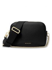 Michael Kors Skórzana torebka w kolorze czarnym - 19 x 12 x 8 cm rozmiar: onesize. Czarne torebki klasyczne damskie Michael Kors, bez wzorów, z materiału, bez dodatków. Za 633.92 zł.