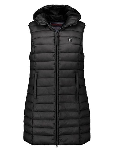 ANAPURNA Kamizelka pikowana "Vakitalana Long" w kolorze czarnym rozmiar: M. Czarne kamizelki damskie ANAPURNA, m. Za 174.84 zł.